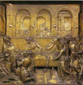 Stiaccio, Donatello, Il banchetto di Erode