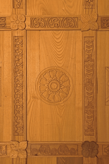 Pannello della parete Est con motivo greco